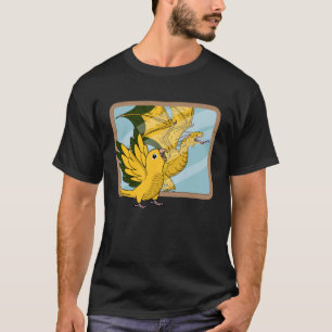 Camiseta Reflexão do Papagaio e Dragão I Ouro Conure 1