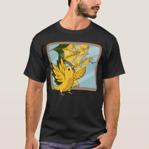 Camiseta Reflexão do Papagaio e Dragão I Ouro Conure 1