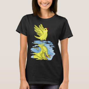 Camiseta Reflexão do Papagaio e Dragão I Ringnec Amarelo