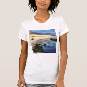 Camiseta Reflexão dos barcos de navigação do por do sol