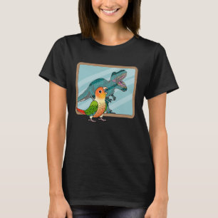 Camiseta Reflexão entre papagaio e rex I Green Cheek Pineap