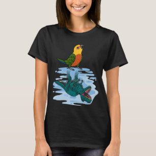 Camiseta Reflexão entre Papagaio e Rex I Jenday Conure