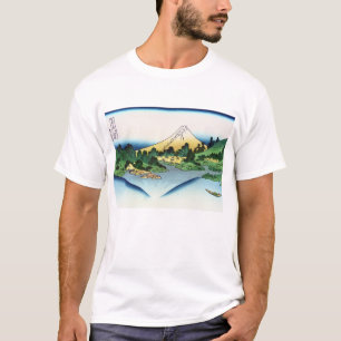 Camiseta Reflexão no lago Misaka da província de Kai