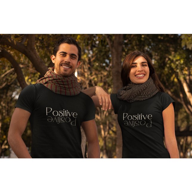 Camiseta Reflexão Positiva Design moderna (Criador carregado)