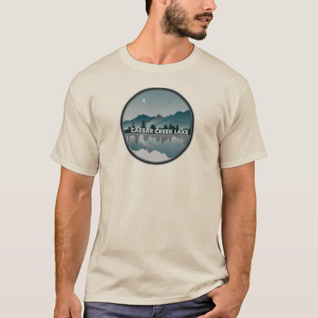 Camiseta Reflexão sobre Caesar Creek Lake Ohio (Frente)