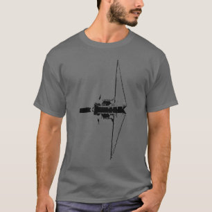 Camiseta Reflexão sobre o barco à vela no mar calmo