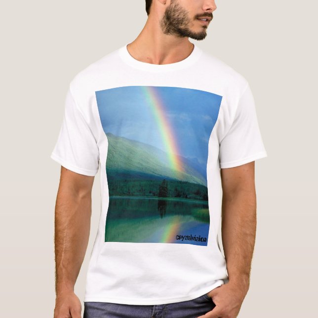 Camiseta Reflexo arco-íris (Frente)