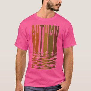 Camiseta Reflexo de Outono Design retrô de outono