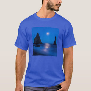 Camiseta Reflexo do Nascer da Lua Islândia, Reynisdrangur