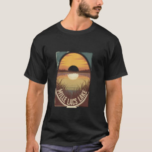 Camiseta Reflexo do pôr do sol cênico do lago Mille Lacs