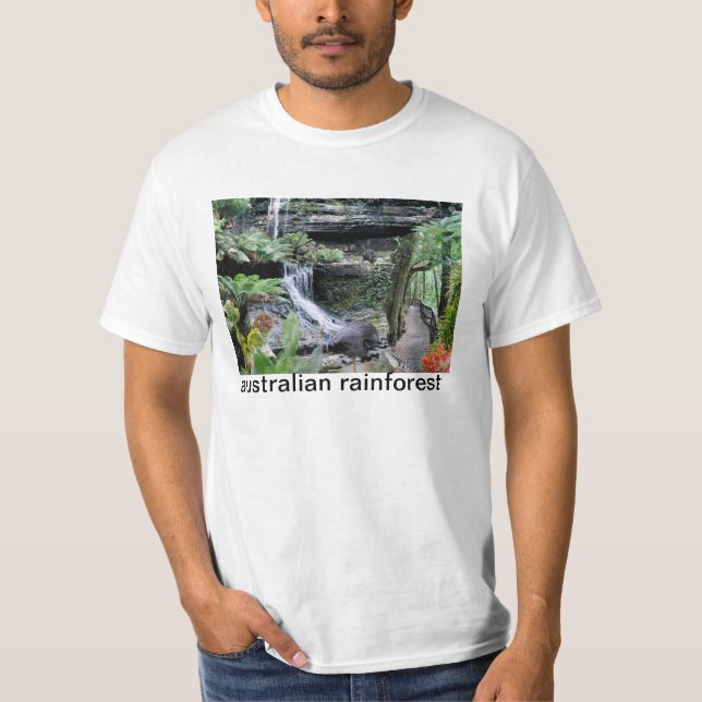 Camiseta REFLEXÕES da floresta húmida do australiano da (Frente)