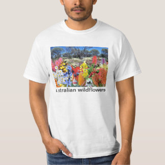 Camiseta REFLEXÕES de wildflowers do australiano da onça