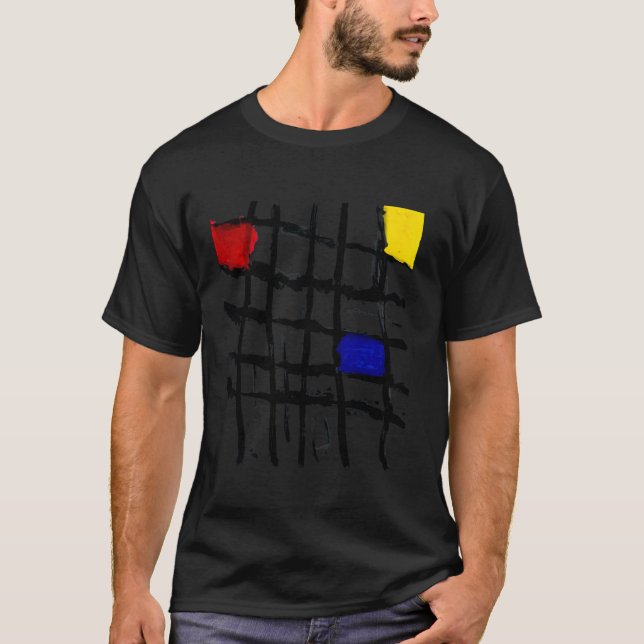 Camiseta Reflexões do Designer Mondrian (Frente)