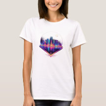 Reflexões Urbanas Camiseta-T-Camisa