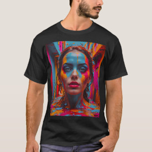 Camiseta Reflexões Vivas no Caos Colorido