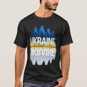 Camiseta Reflexos da Montanha da Ucrânia Natureza Ucraniana