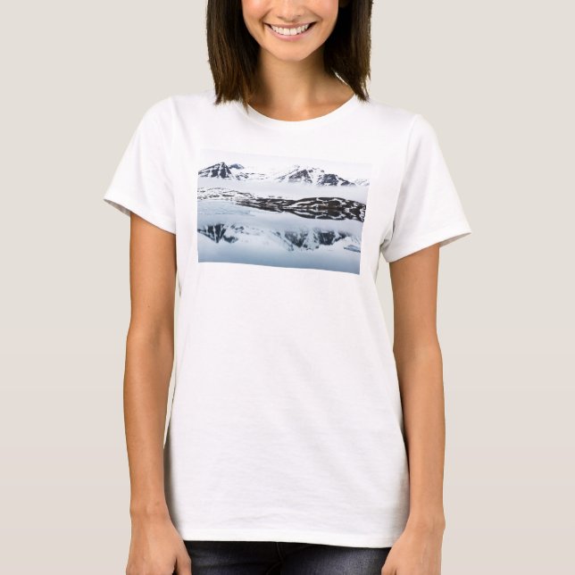 Camiseta Reflexos de montanhas, Noruega (Frente)