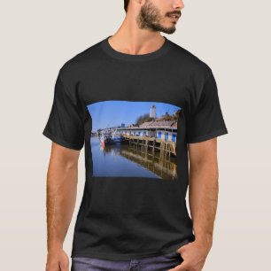 Camiseta Reflexos do Cais de Pesca de North Shields
