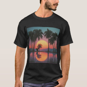 Camiseta Reflexos do Pôr do Sol com Esquilo