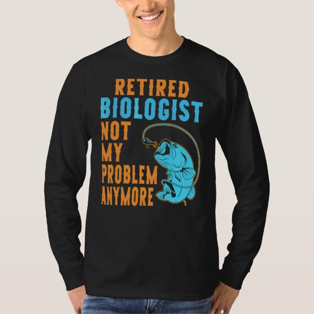 Camiseta Reforma da Pesca Bióloga Aposentada (Frente)