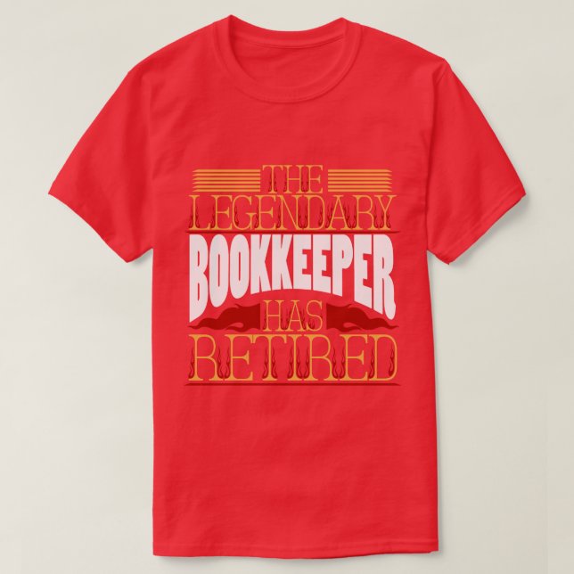 Camiseta Reforma de Pensão do Bookkeeper (Frente do Design)