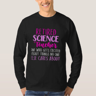 Camiseta Reforma Escolar de Professores de Ciência Aposenta