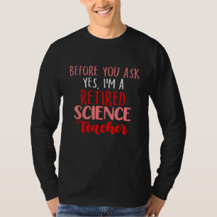 Camiseta Reforma Escolar de Professores de Ciências Aposent