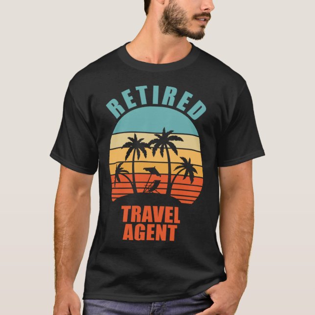 Camiseta Reforma Feliz do Agente Viagem Aposentado (Frente)