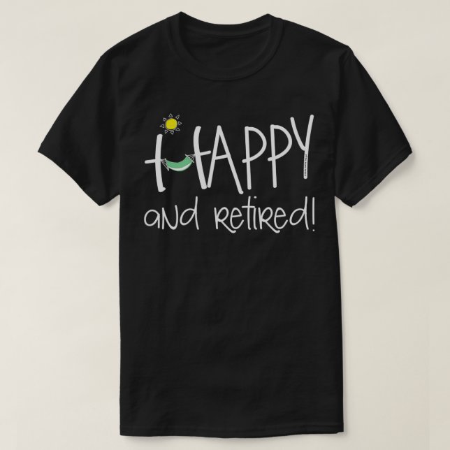 Camiseta Reforma Funerária Feliz e Aposentada (Frente do Design)