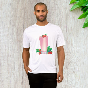 Camiseta Refrescando Berry Smoothie Bebida Rosa