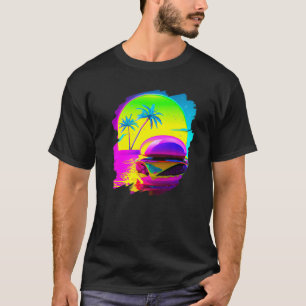 Camiseta Refrigeração legal de Burger em Beach Fast Comida