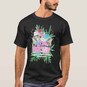 Camiseta Refrigeração Tropical de Praia com Limonada Rosa d
