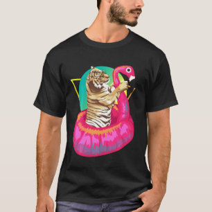 Camiseta Refrigeração Única legal De Tigres Em Flamingo Flu