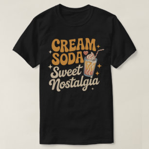 Camiseta Refrigerante de Cream Soda doce nostalgia, Refrige