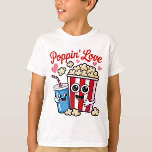 Camiseta Refrigerante de Pipoca de Amor Saltitante Casal de