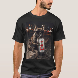 Camiseta Refrigerante Dietético Bulldog Francês Meme Engraç