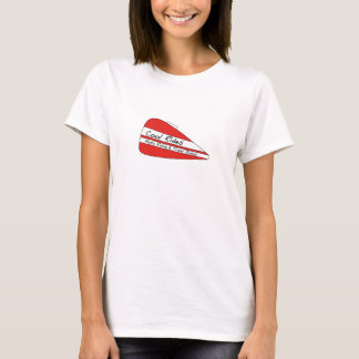 Camiseta Refrigere a correia de espaguetes das mulheres dos