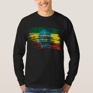 Camiseta Refrigere o design etíope da bandeira