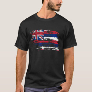 Camiseta Refrigere o design havaiano da bandeira