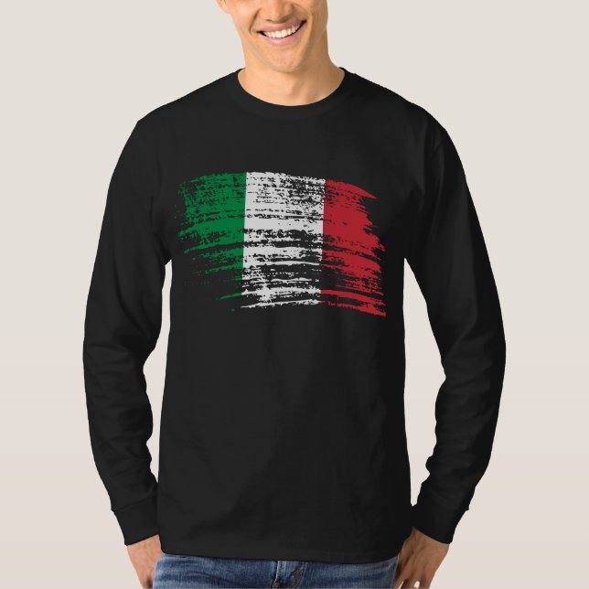 Camiseta Refrigere o design italiano da bandeira (Frente)