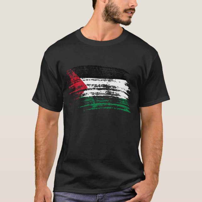 Camiseta Refrigere o design palestino da bandeira (Frente)