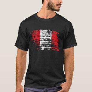 Camiseta Refrigere o design peruano da bandeira
