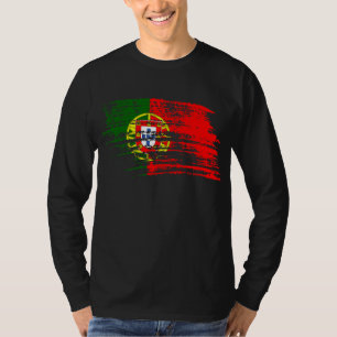Camiseta Refrigere o design português da bandeira