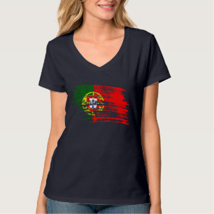 Camiseta Refrigere o design português da bandeira