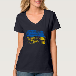 Camiseta Refrigere o design ucraniano da bandeira