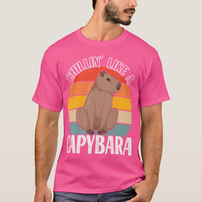 Camiseta Refrigerindo Como Um Capybara Capybara Rodent (Frente)
