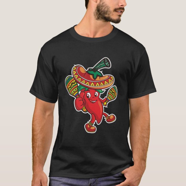 Camiseta Refúgio de pimenta salgada de pimenta quente (Frente)