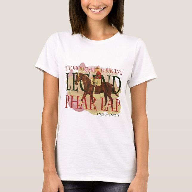Camiseta Regaço de Phar - legenda da corrida de cavalos do (Frente)