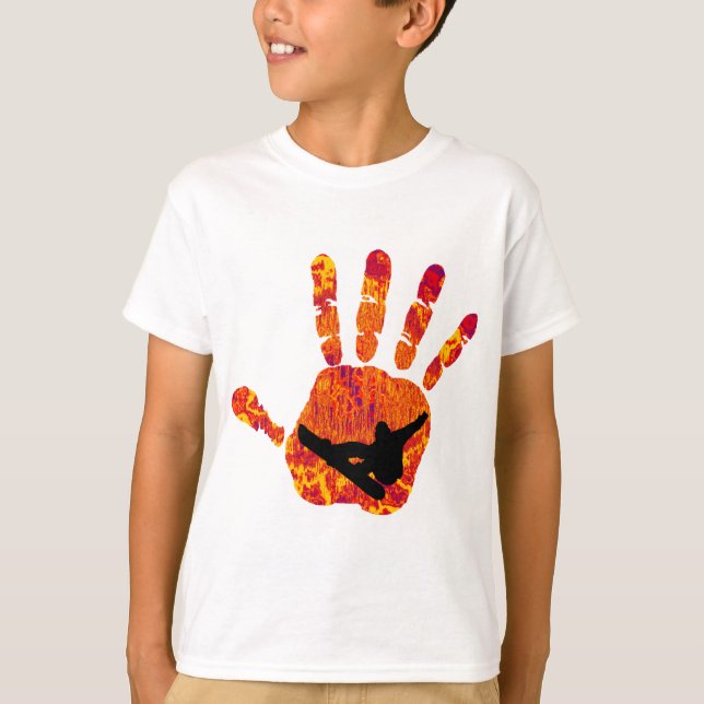Camiseta Regaços do parque do Snowboard (Frente)