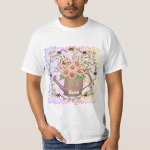 Camiseta Regador de flores Margarida Rosa